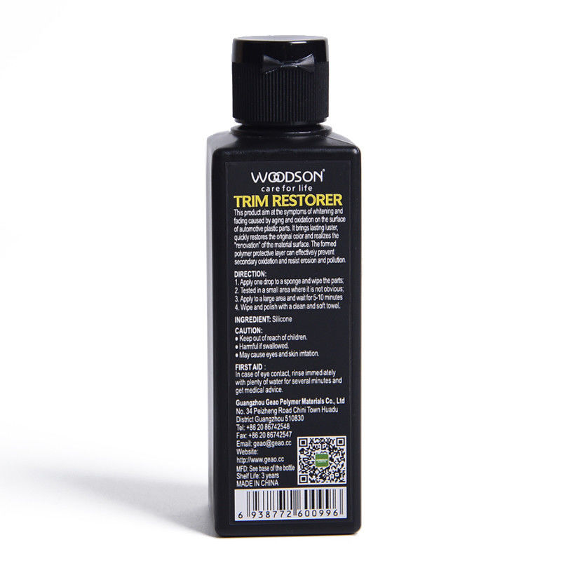 Antiaging Aerosol Car Wax Spray Polish Black Plastic Trim Restorer 100ml