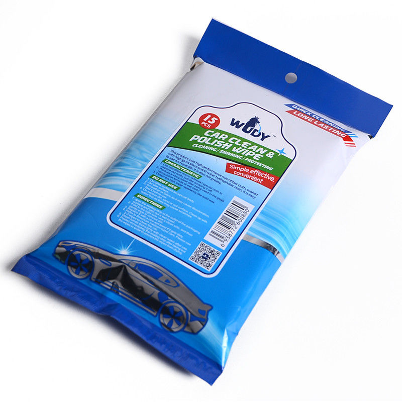 Automotive Leather Seat Cleaner Wipes Microfiber Cloth For Interior Polish