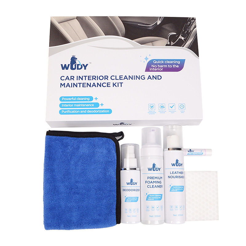 600g Car Interior Care Kit Leather Protection Cream Nourisher Deodorizer
