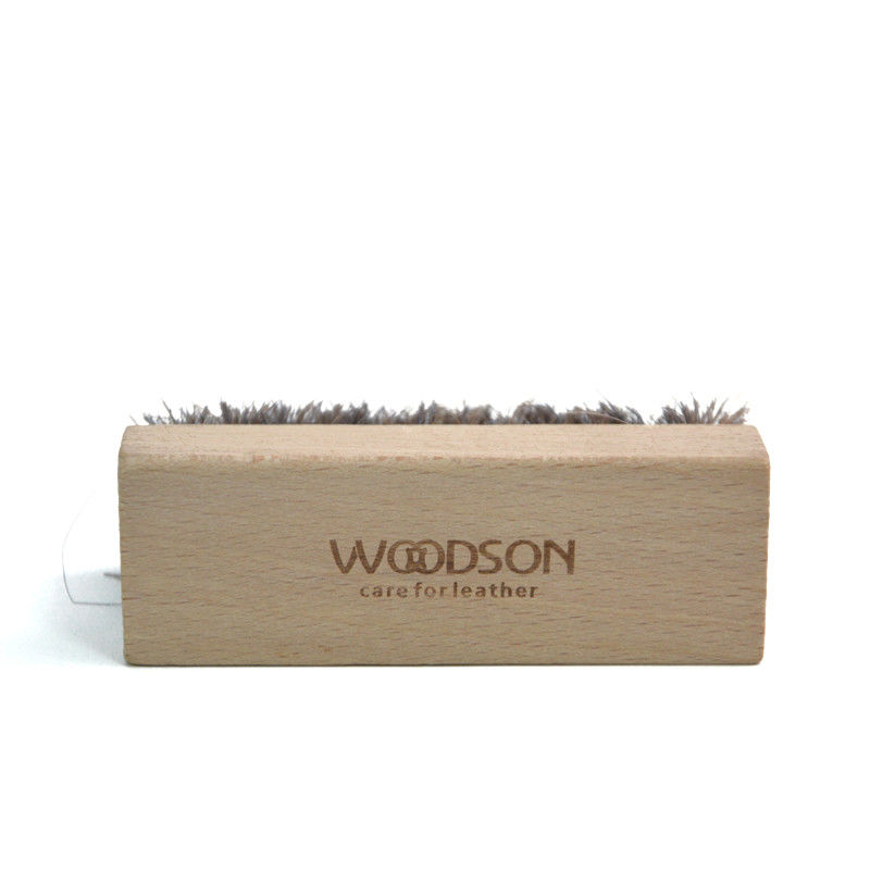Shoe Cleaning Accessories Wooden Horsehair Shoe Brush For Polishing