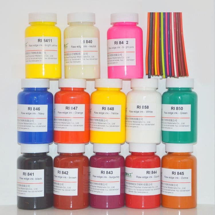 Custom Color Leather Edge Paint Acrylic Waterproof Coating Edge Ink