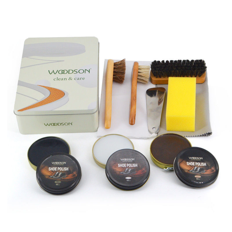 Leather Care Kit Shoe Polish Wax Shiner Leather Cleaning and Conditioner