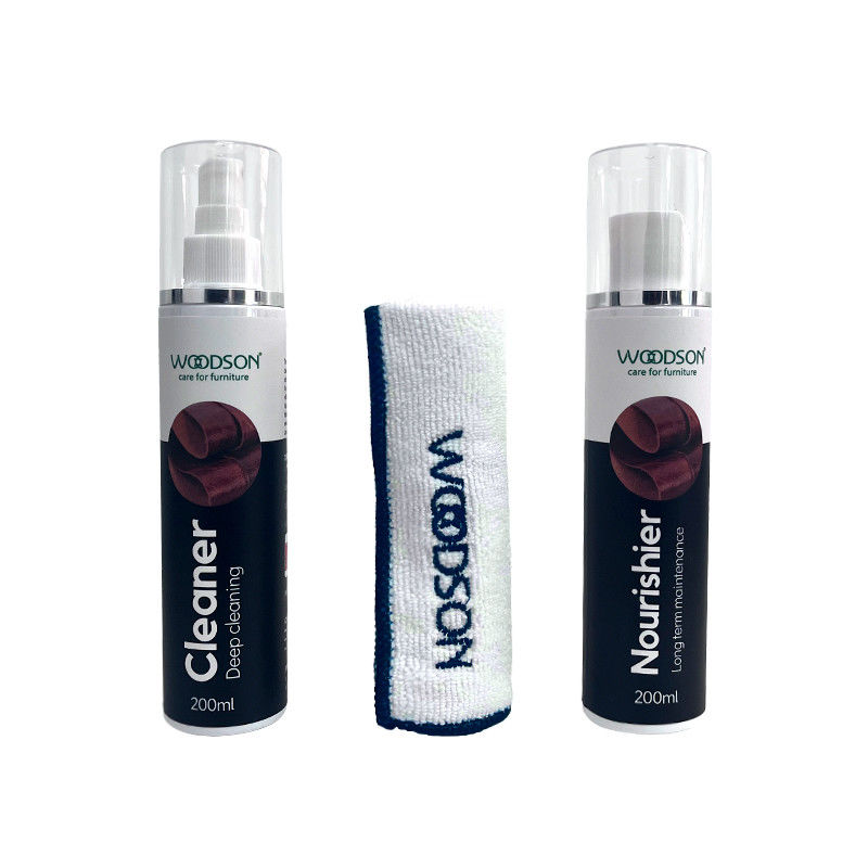 Smooth Leather Sofa Care Kit Leather Cleaner and Nourisher Premium Smooth Leather Furniture Cleaning Kit Complete Care for Smooth Leather Sofas, Chairs, and Upholstery